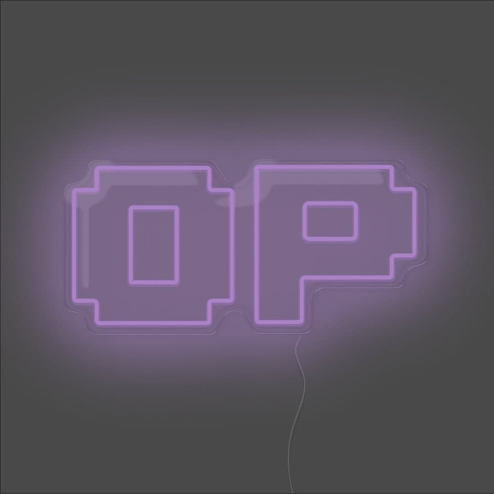 OP Neon Sign - Unrivaled Neon - Purple #color_purple