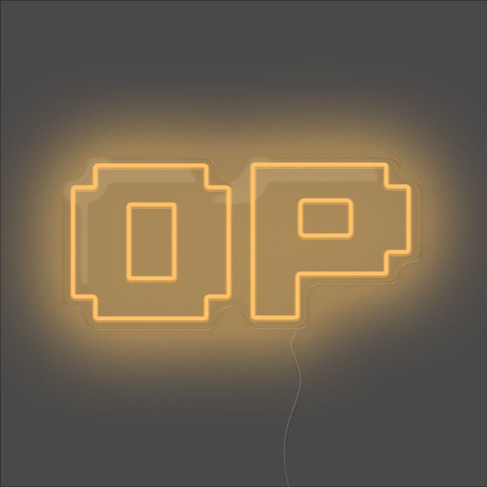 OP Neon Sign - Unrivaled Neon - Orange #color_orange