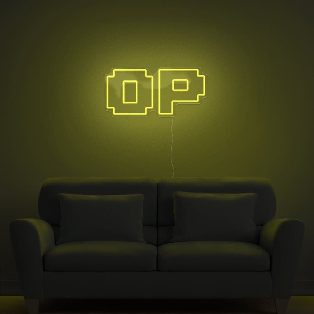 OP Neon Sign