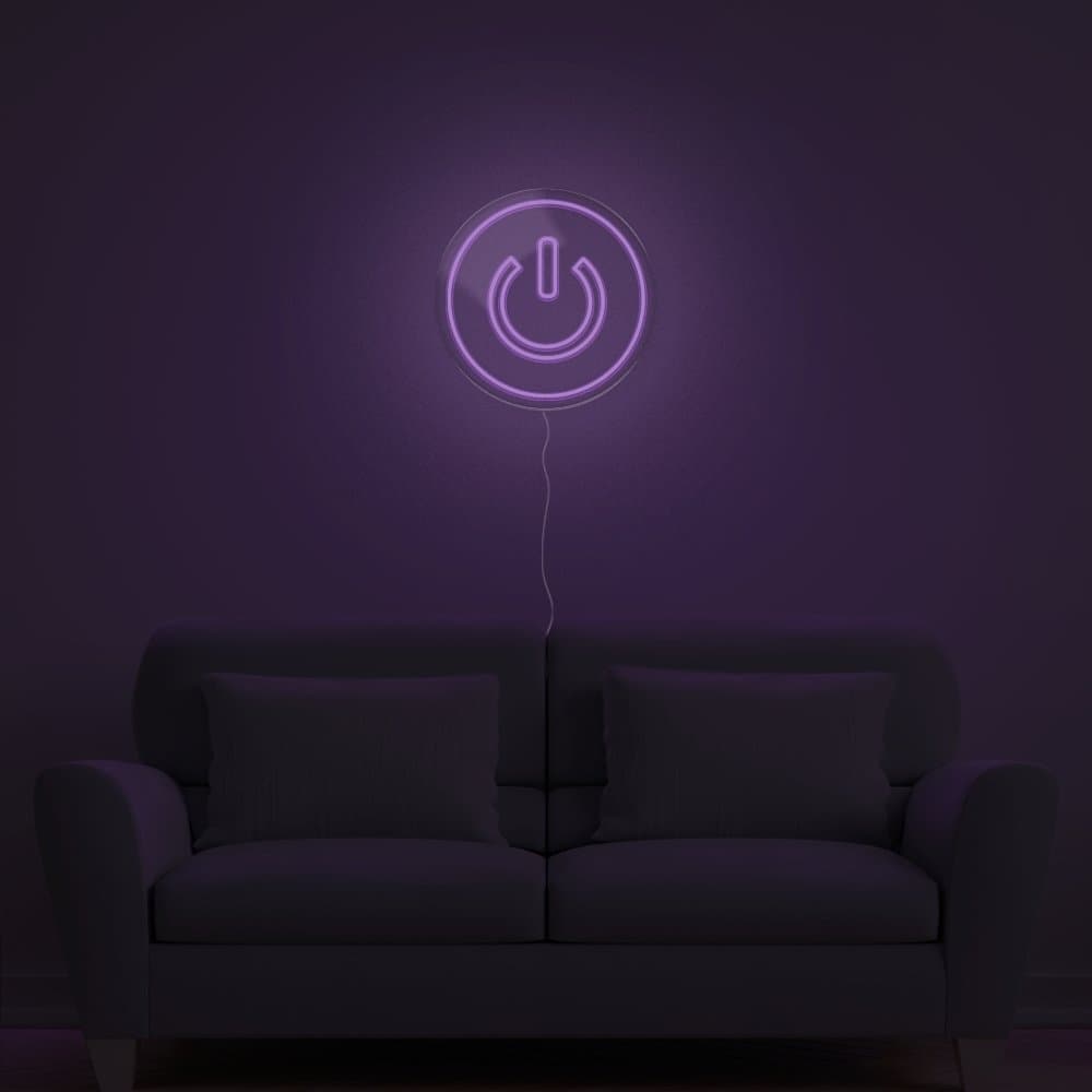 Power Button Neon Sign