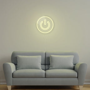 Power Button Neon Sign