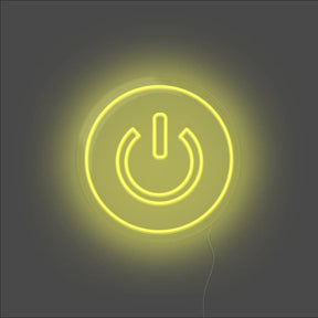 Power Button Neon Sign