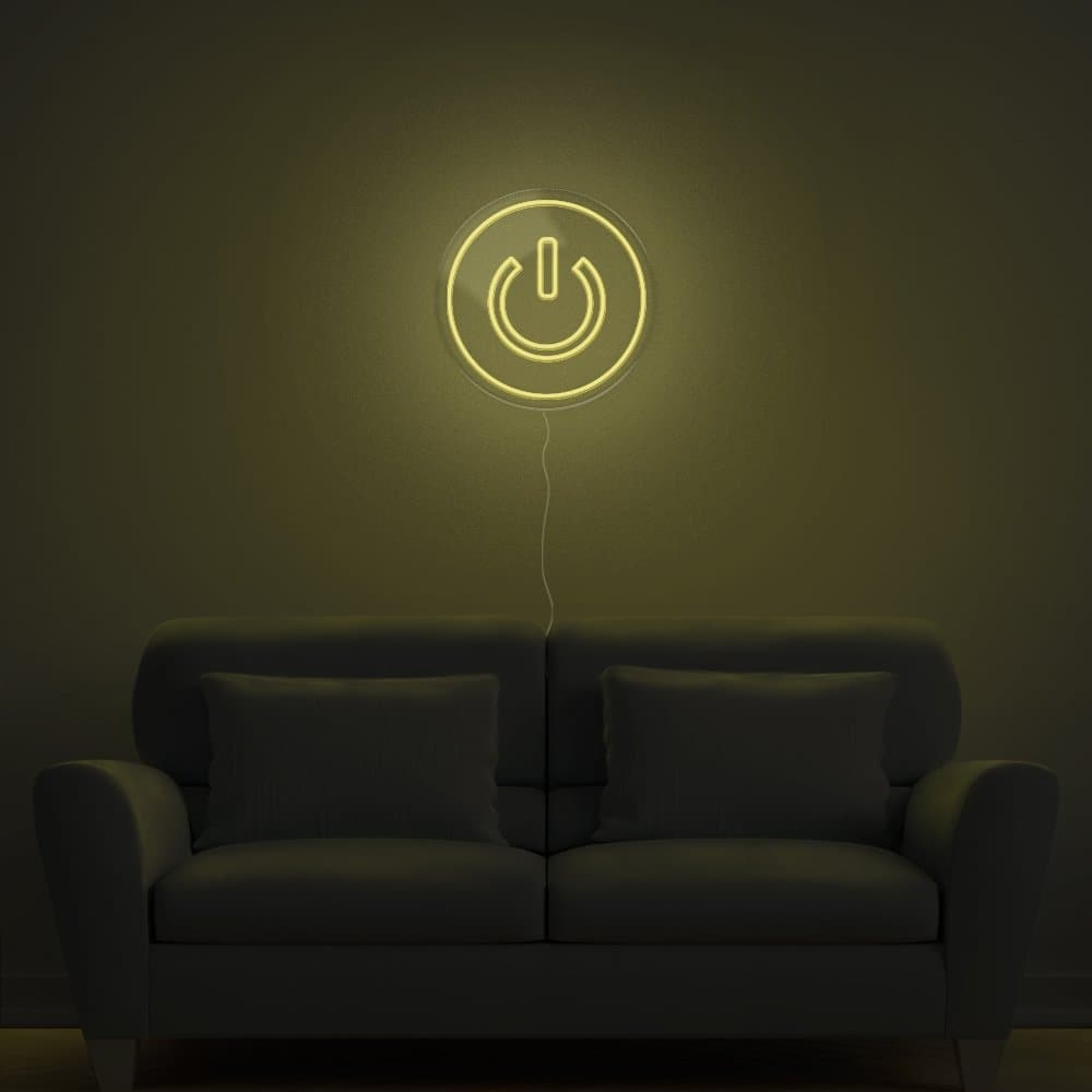 Power Button Neon Sign