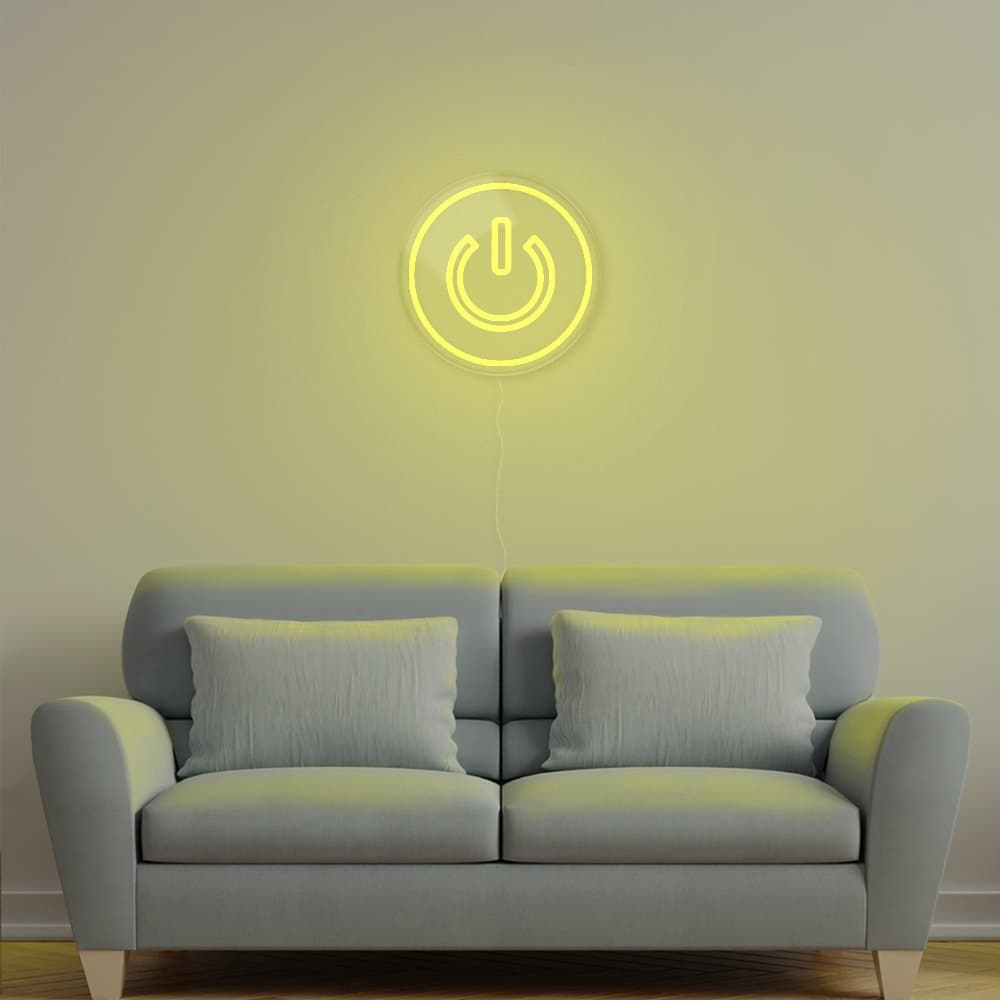 Power Button Neon Sign