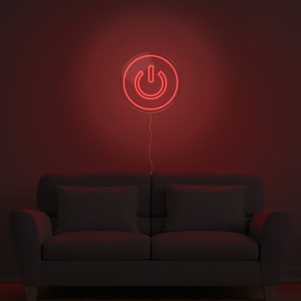 Power Button Neon Sign