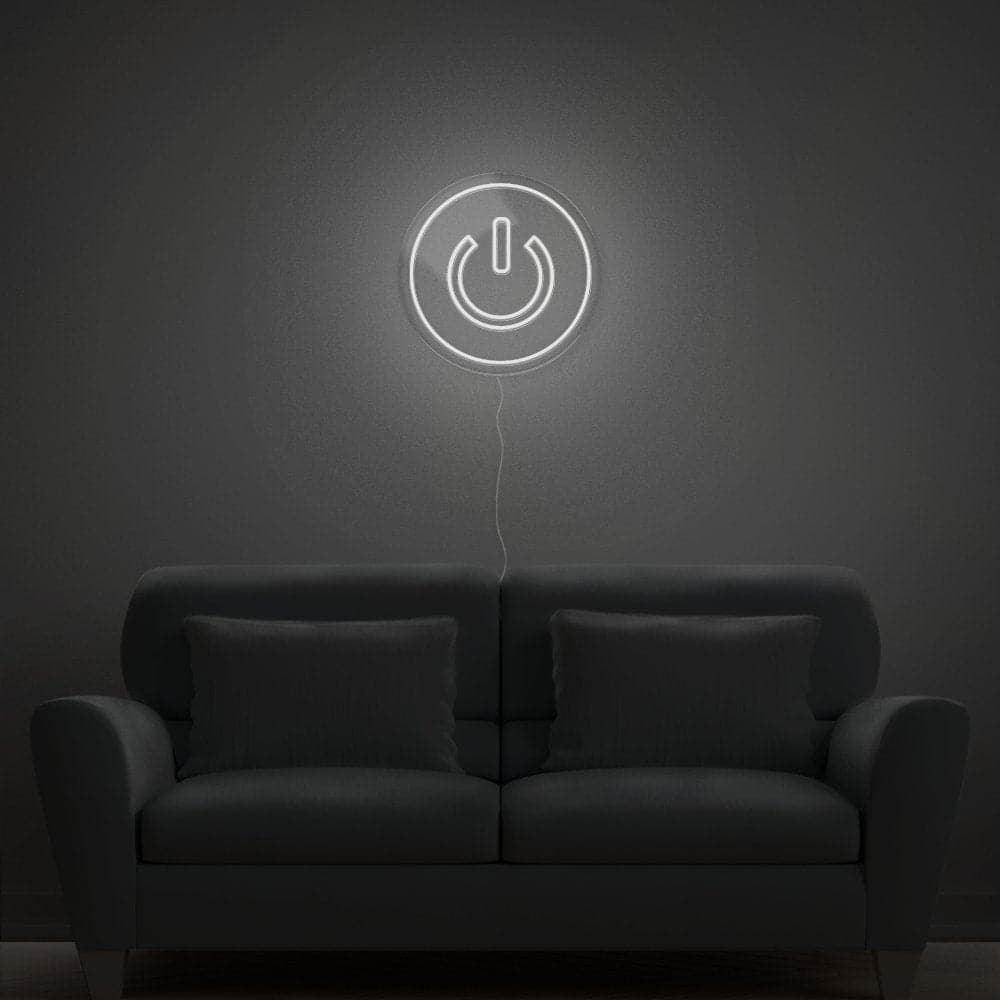 Power Button Neon Sign