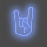 Rock On Neon Sign - Unrivaled Neon - Blue #color_blue