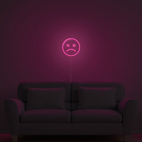 Sad Emoji Neon Sign