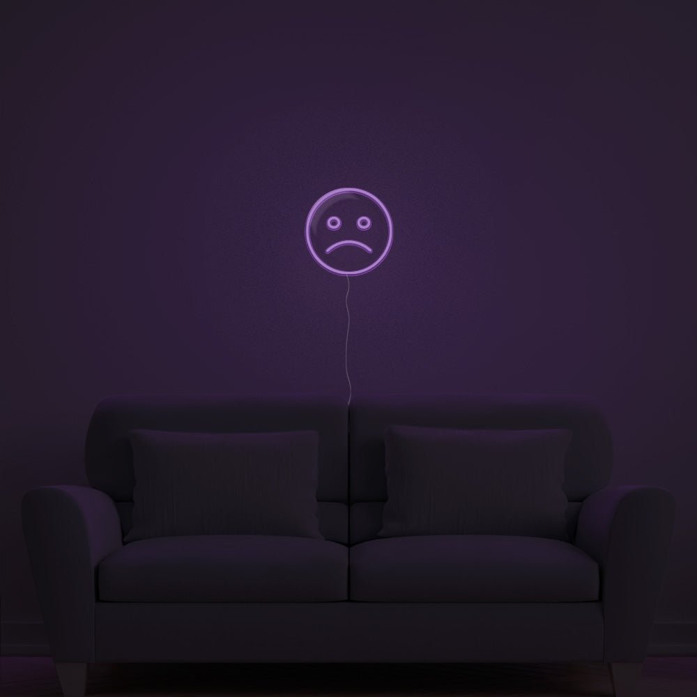 Sad Emoji Neon Sign