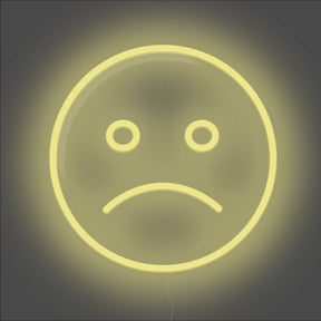 Sad Emoji Neon Sign