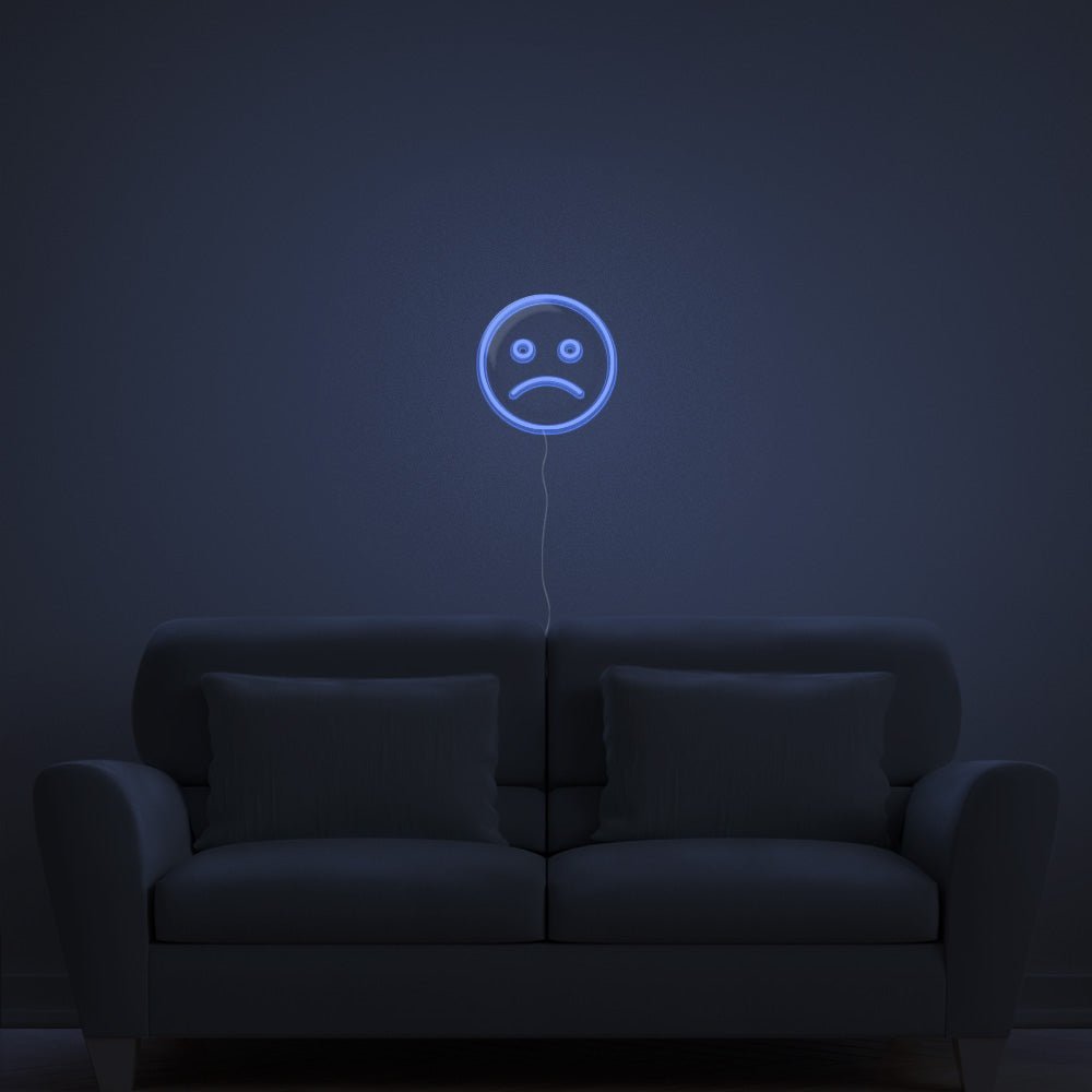 Sad Emoji Neon Sign