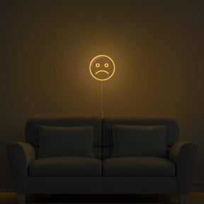 Sad Emoji Neon Sign