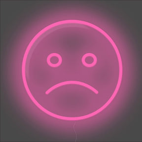 Sad Emoji Neon Sign