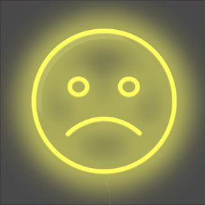 Sad Emoji Neon Sign