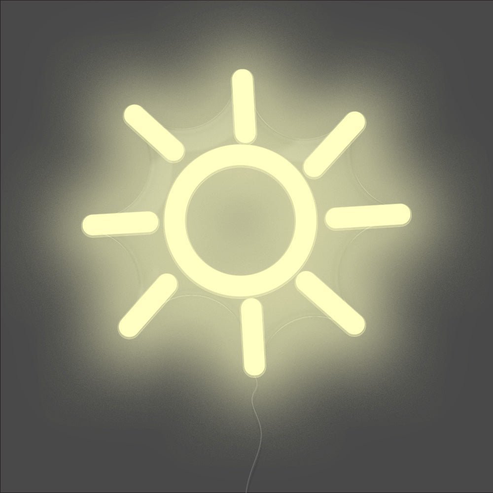 Sun Neon Sign - Unrivaled Neon - Warm White #color_warm white