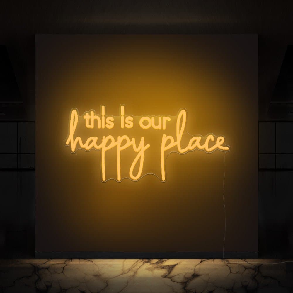 This Is Our Happy Place Neon Sign