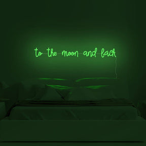 To The Moon And Back Neon Sign