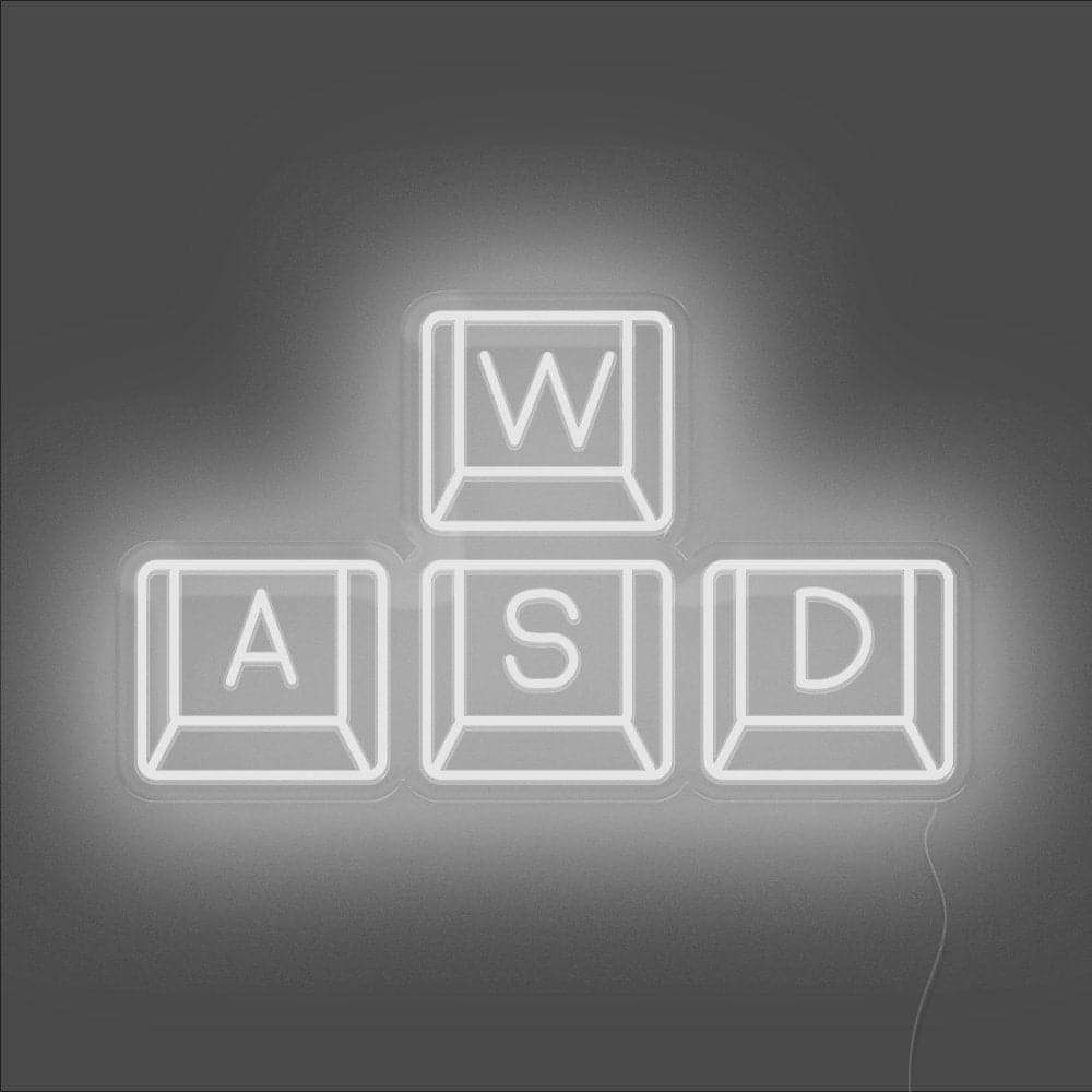 WASD Keyboard Neon Sign