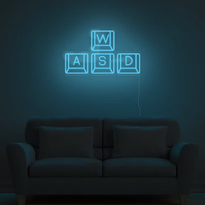 WASD Keyboard Neon Sign