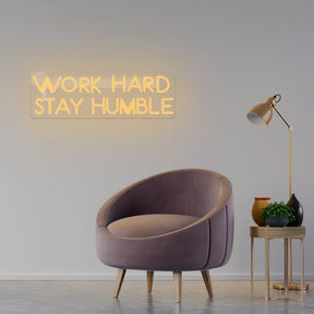 Work Hard Stay Humble Neon Sign