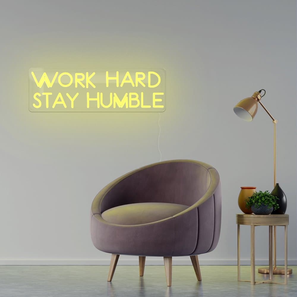 Work Hard Stay Humble Neon Sign