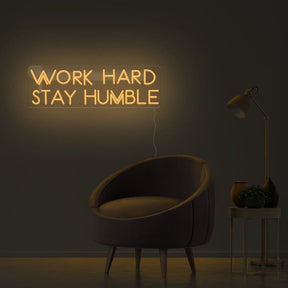 Work Hard Stay Humble Neon Sign