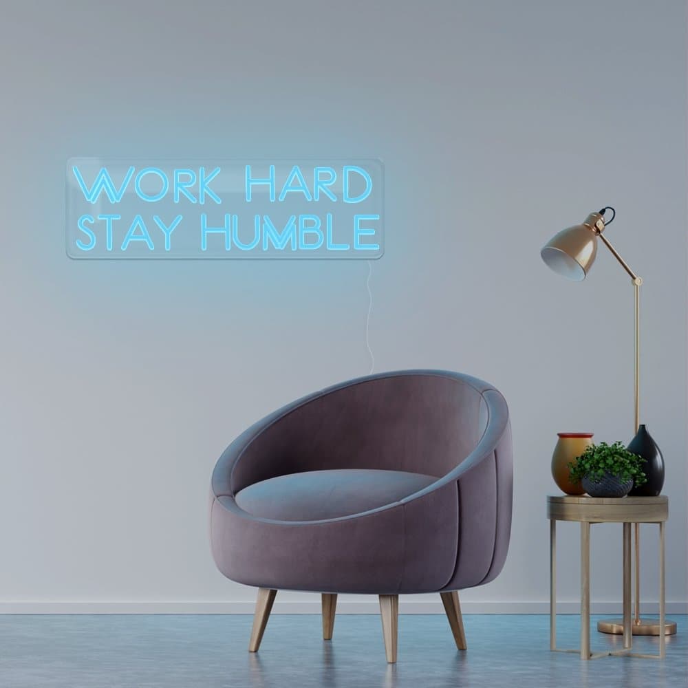 Work Hard Stay Humble Neon Sign