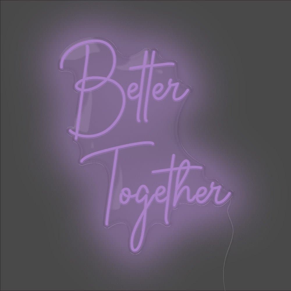 Better Together Neon Sign - Unrivaled Neon - Purple #color_purple