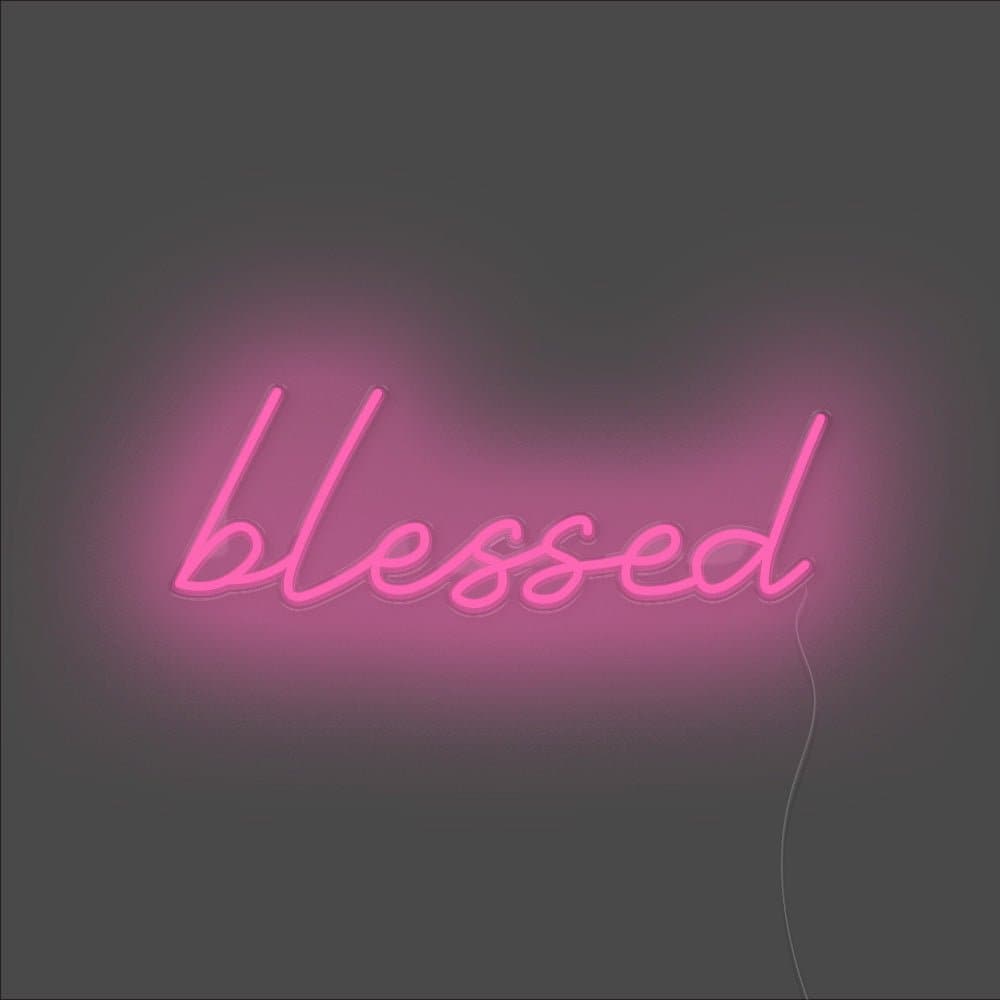 Blessed Neon Sign - Unrivaled Neon - Pink #color_pink