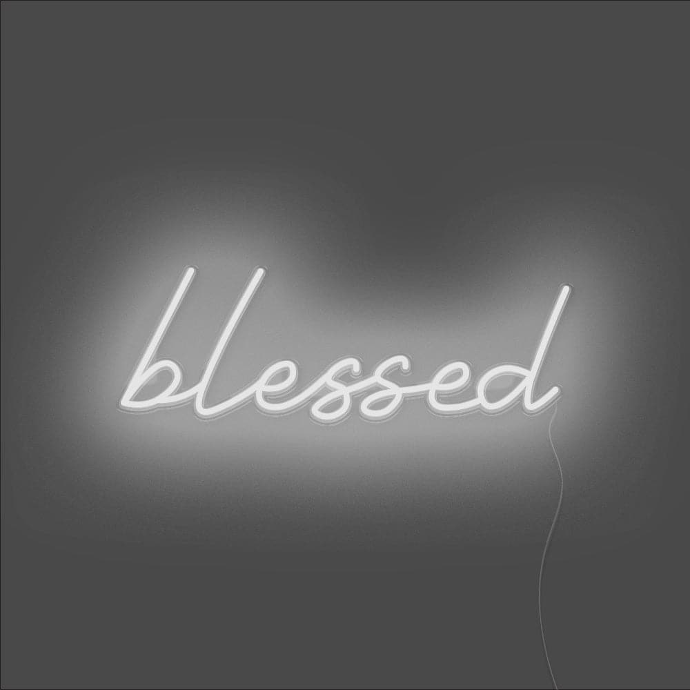 Blessed Neon Sign - Unrivaled Neon - White #color_white
