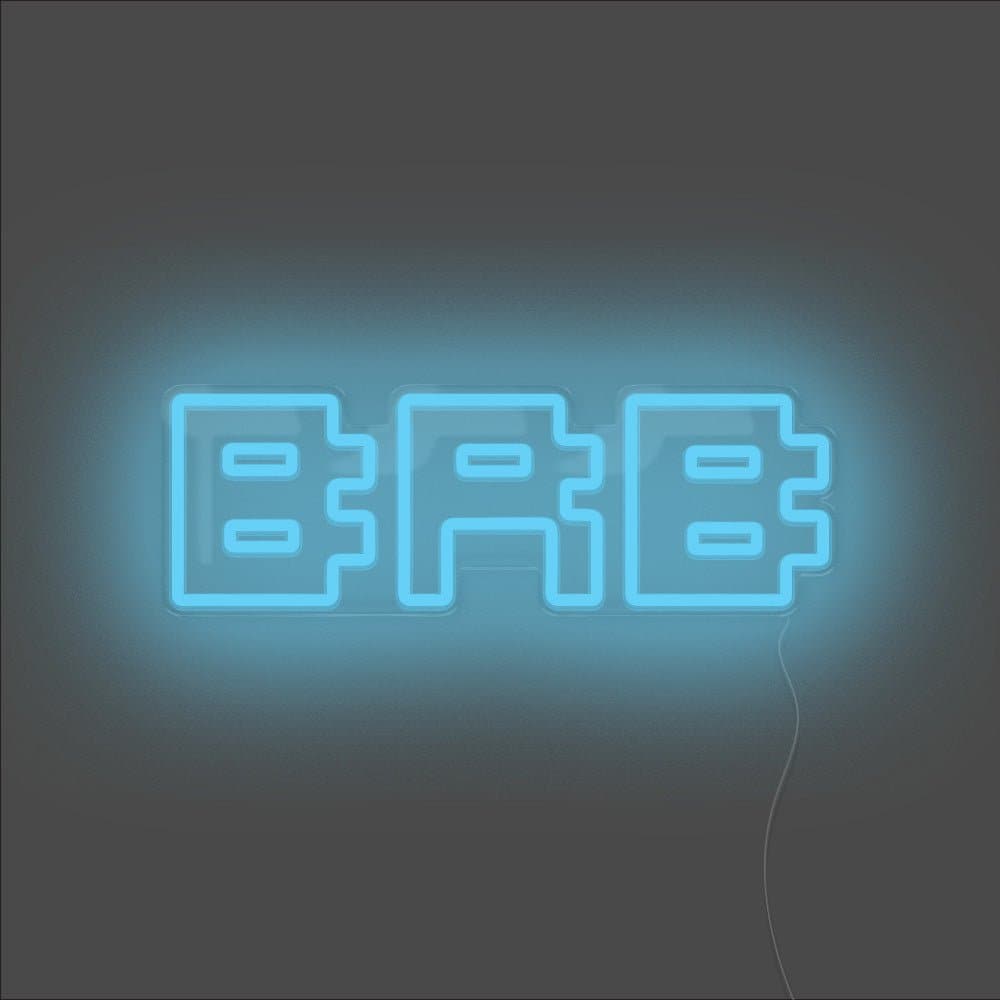 BRB Neon Sign - Unrivaled Neon - Light Blue #color_light blue