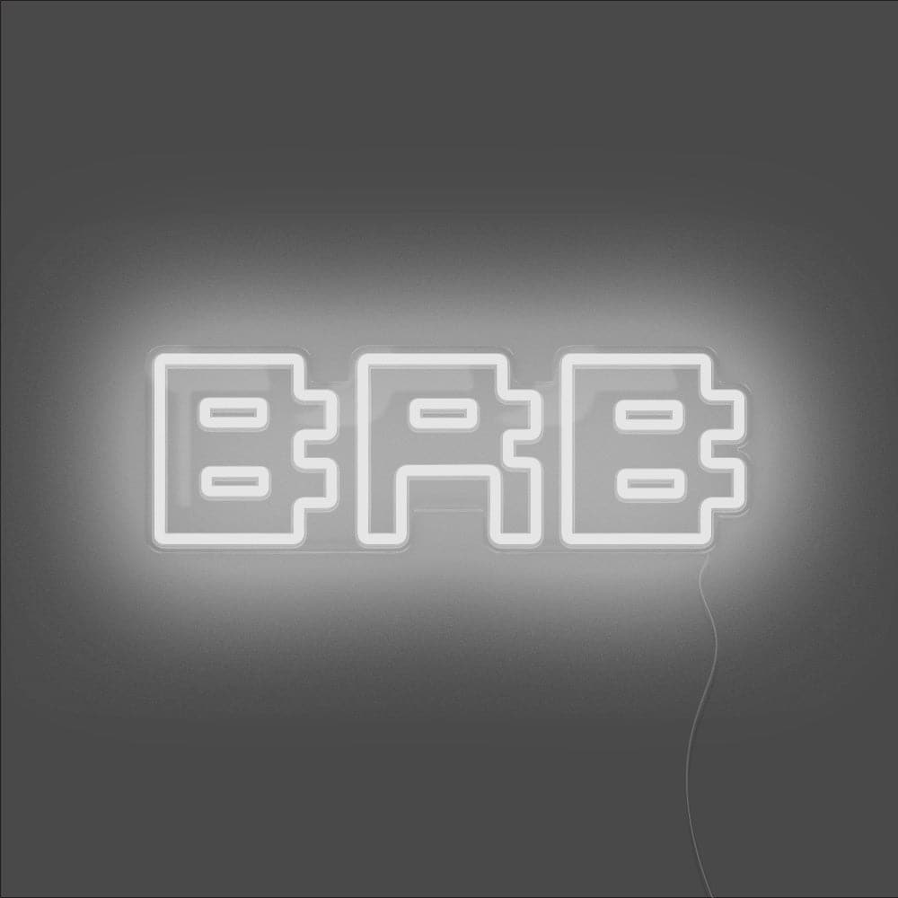 BRB Neon Sign - Unrivaled Neon - White #color_white