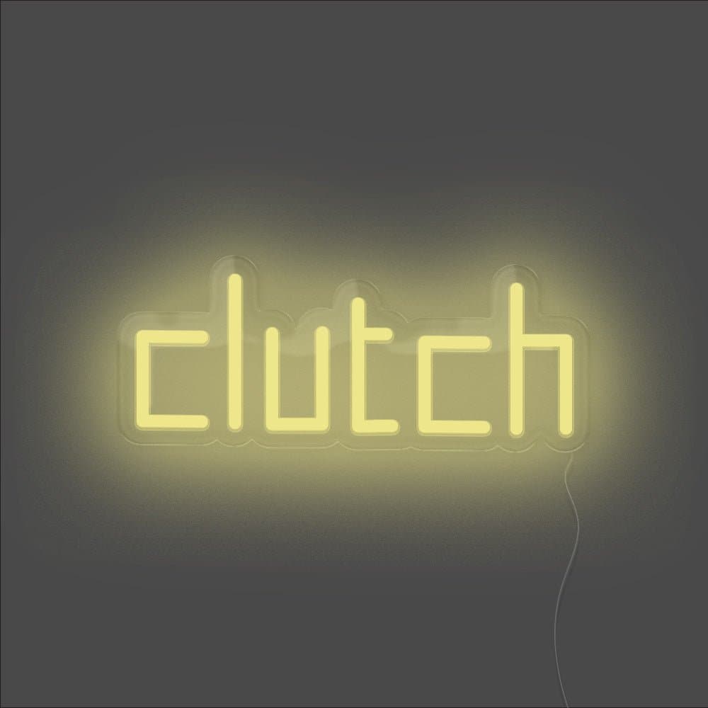Clutch Neon Sign - Unrivaled Neon - Lemon Yellow #color_lemon yellow
