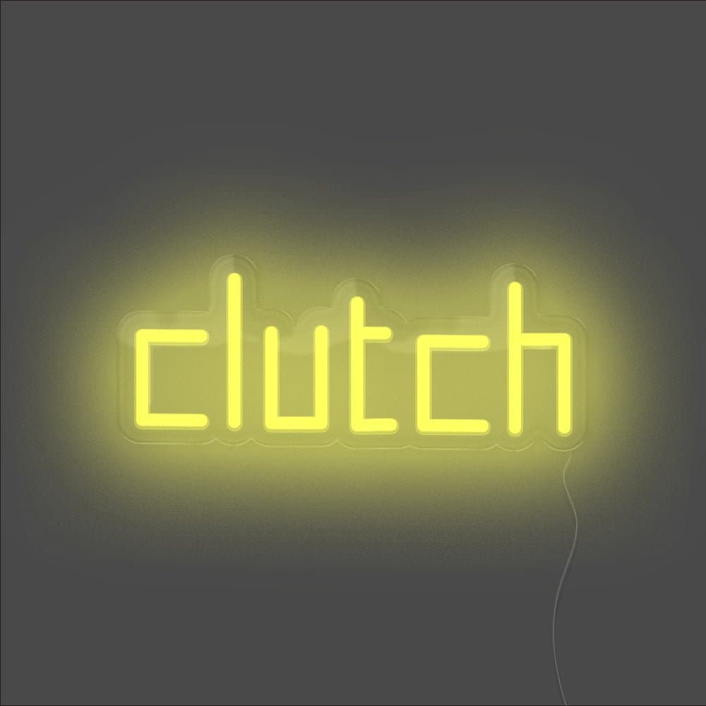 Clutch Neon Sign - Unrivaled Neon - Yellow #color_yellow