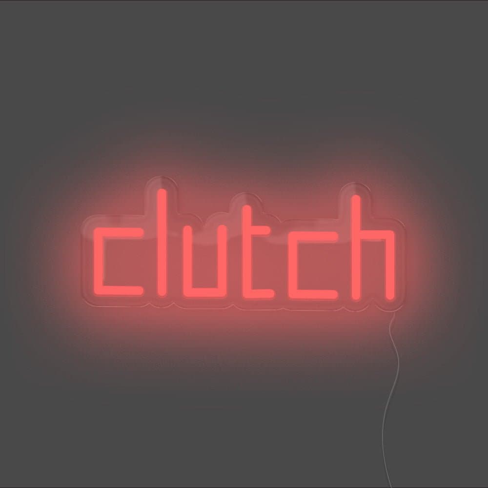 Clutch Neon Sign - Unrivaled Neon - Red #color_red