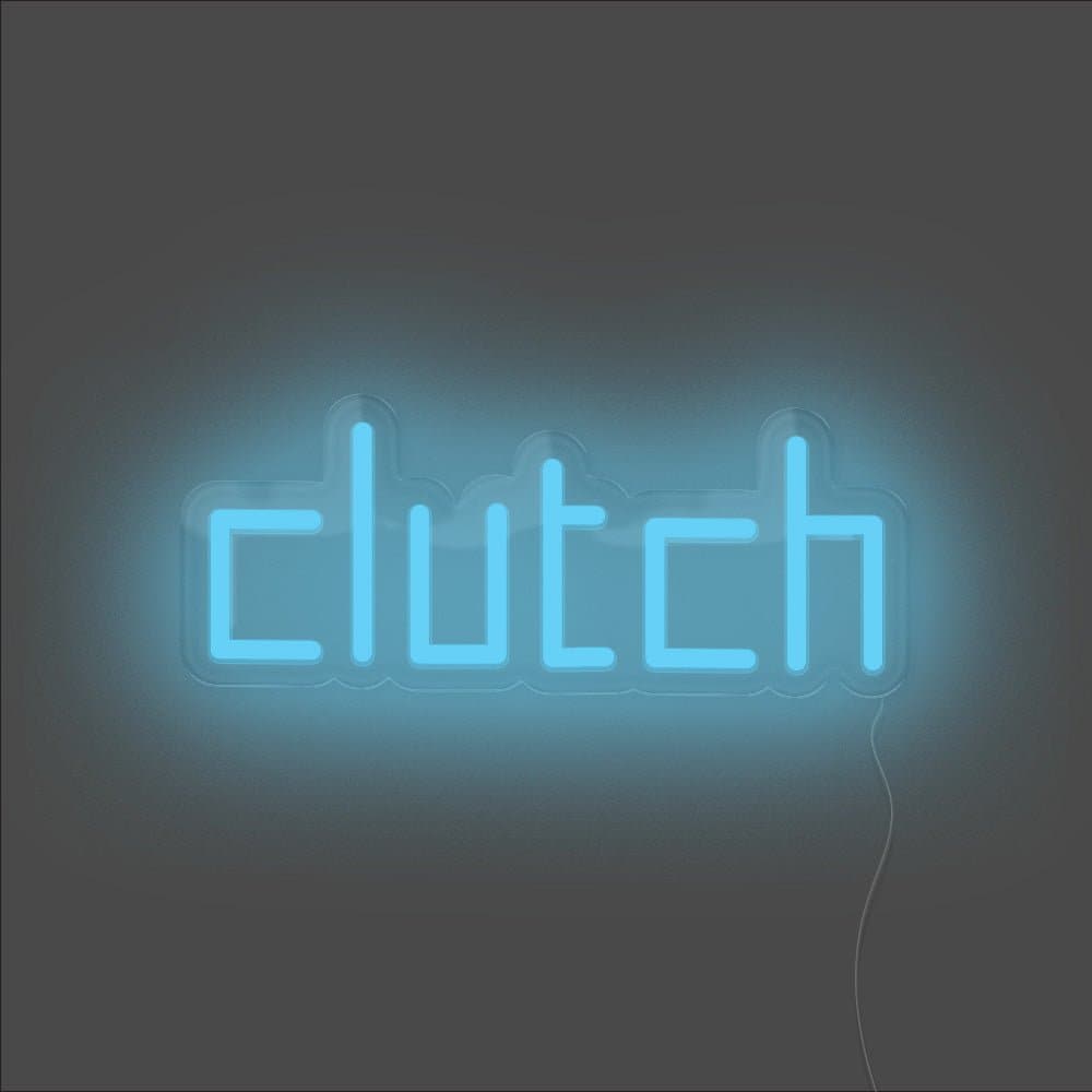 Clutch Neon Sign - Unrivaled Neon - Light Blue #color_light blue