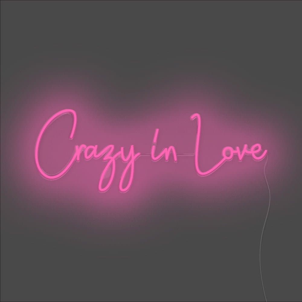 Crazy In Love Neon Sign - Unrivaled Neon - Pink #color_pink