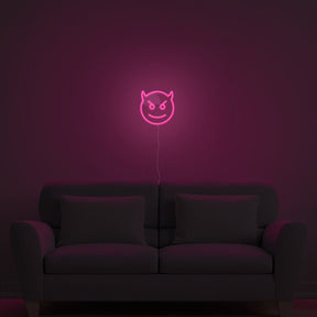 Devil Emoji Neon Sign