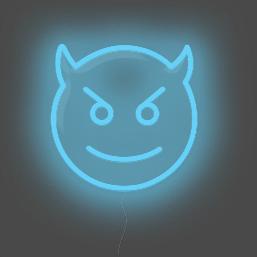 Devil Emoji Neon Sign