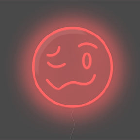 Drunk Emoji Neon Sign