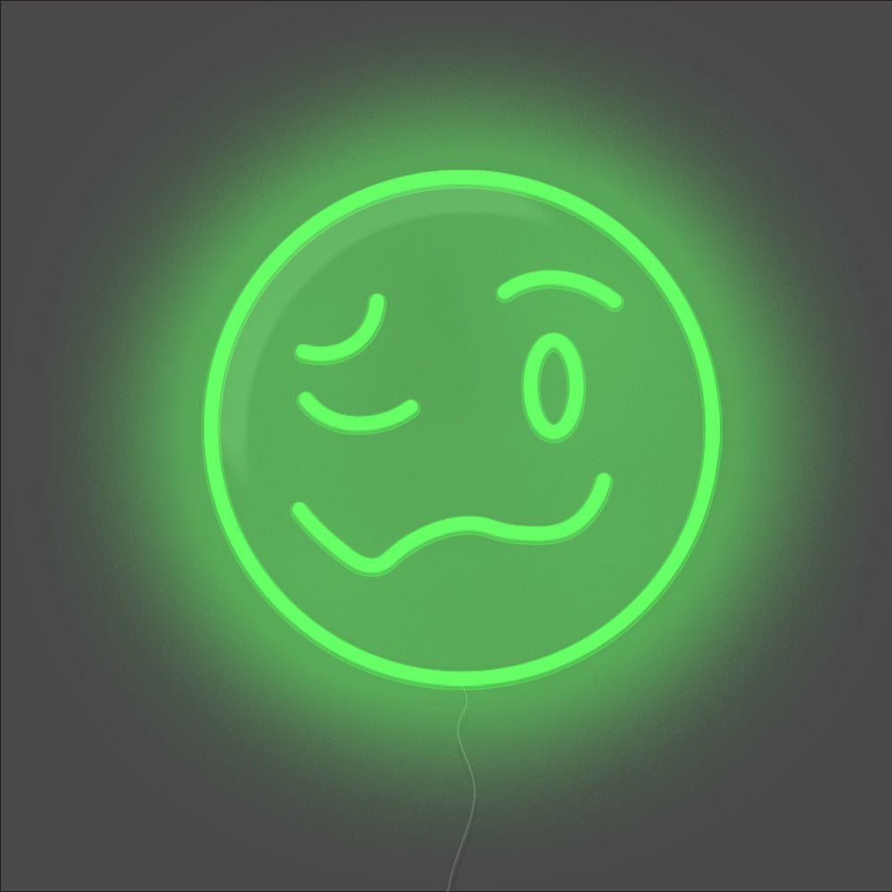 Drunk Emoji Neon Sign