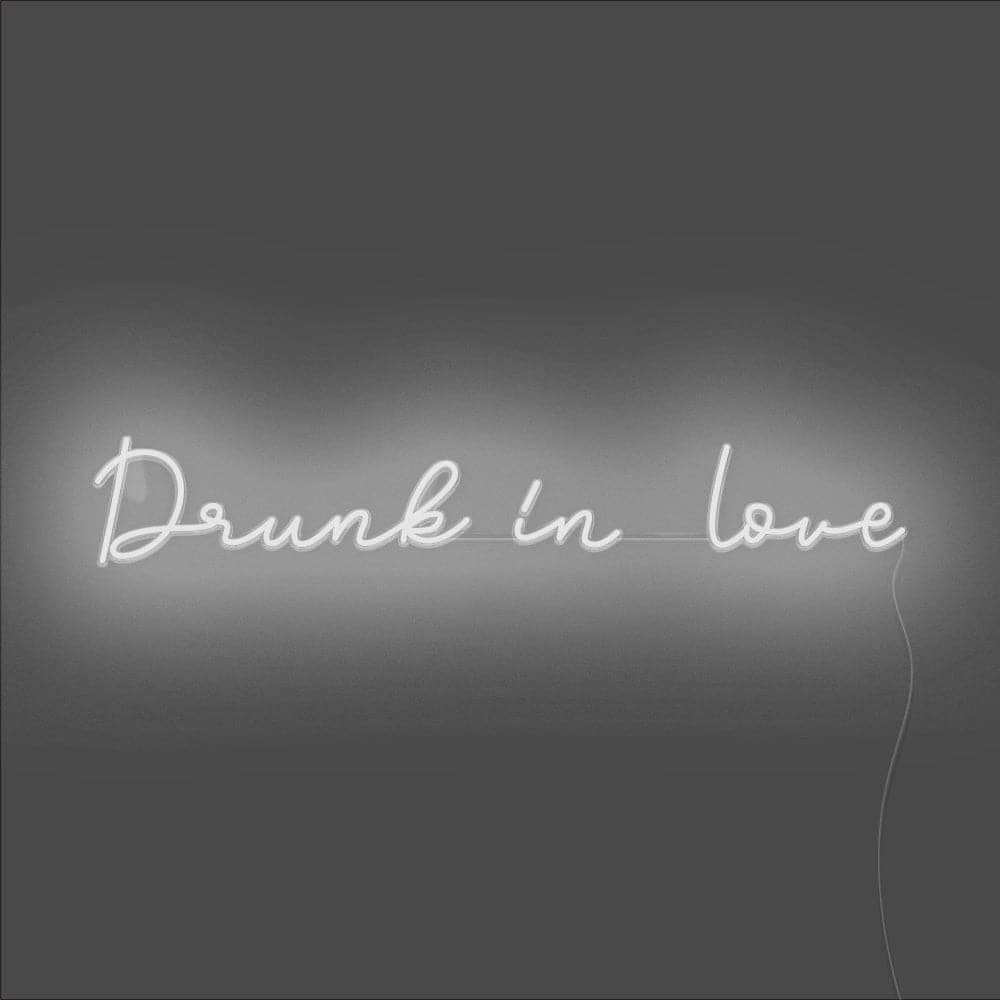 Drunk In Love Neon Sign - Unrivaled Neon - White #color_white