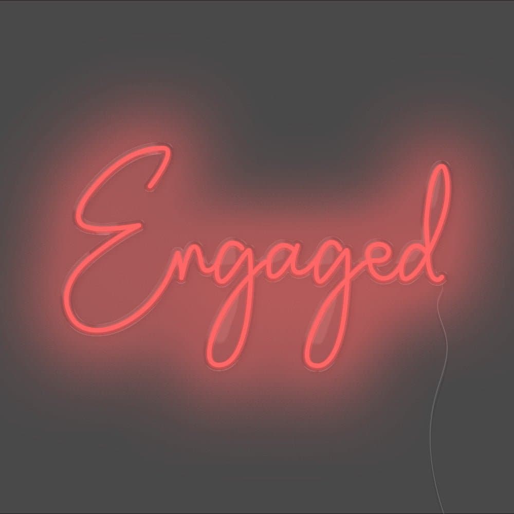 Engaged Neon Sign - Unrivaled Neon - Red #color_red