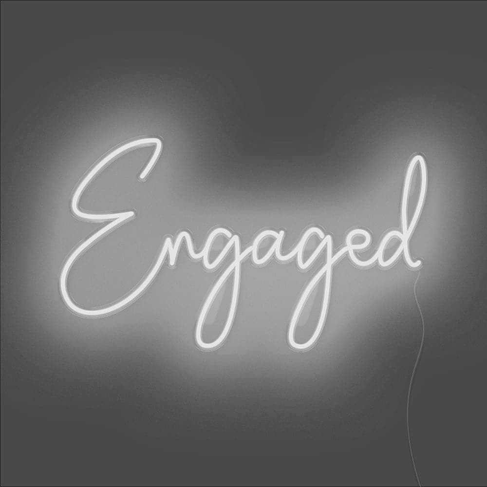 Engaged Neon Sign - Unrivaled Neon - White #color_white