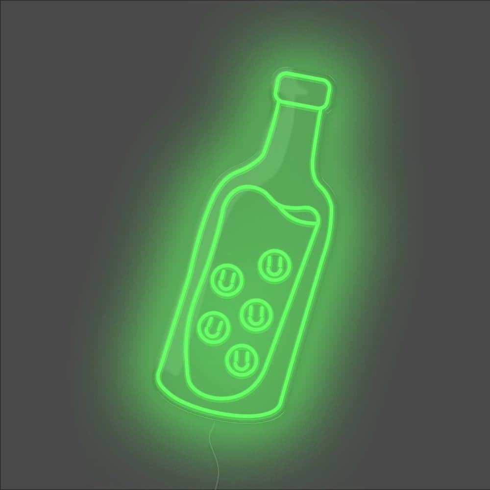 Filled With Happiness Neon Sign - Unrivaled Neon - Green #color_green