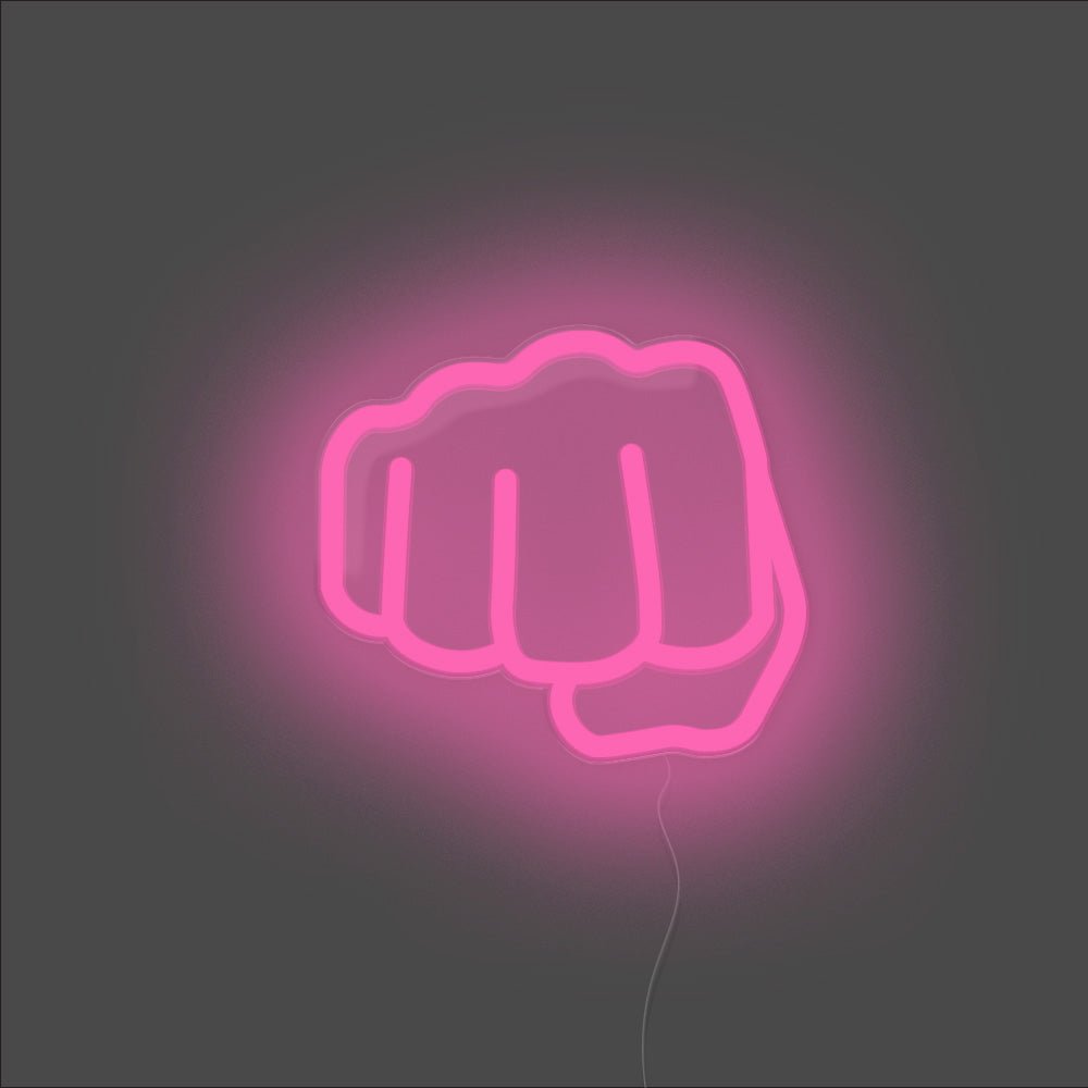 Fist Bulk Neon Sign - Unrivaled Neon - Pink #color_pink