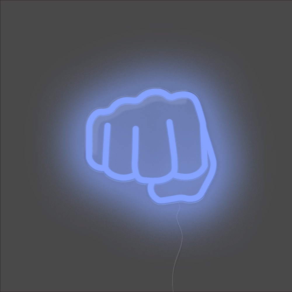 Fist Bulk Neon Sign - Unrivaled Neon - Blue #color_blue
