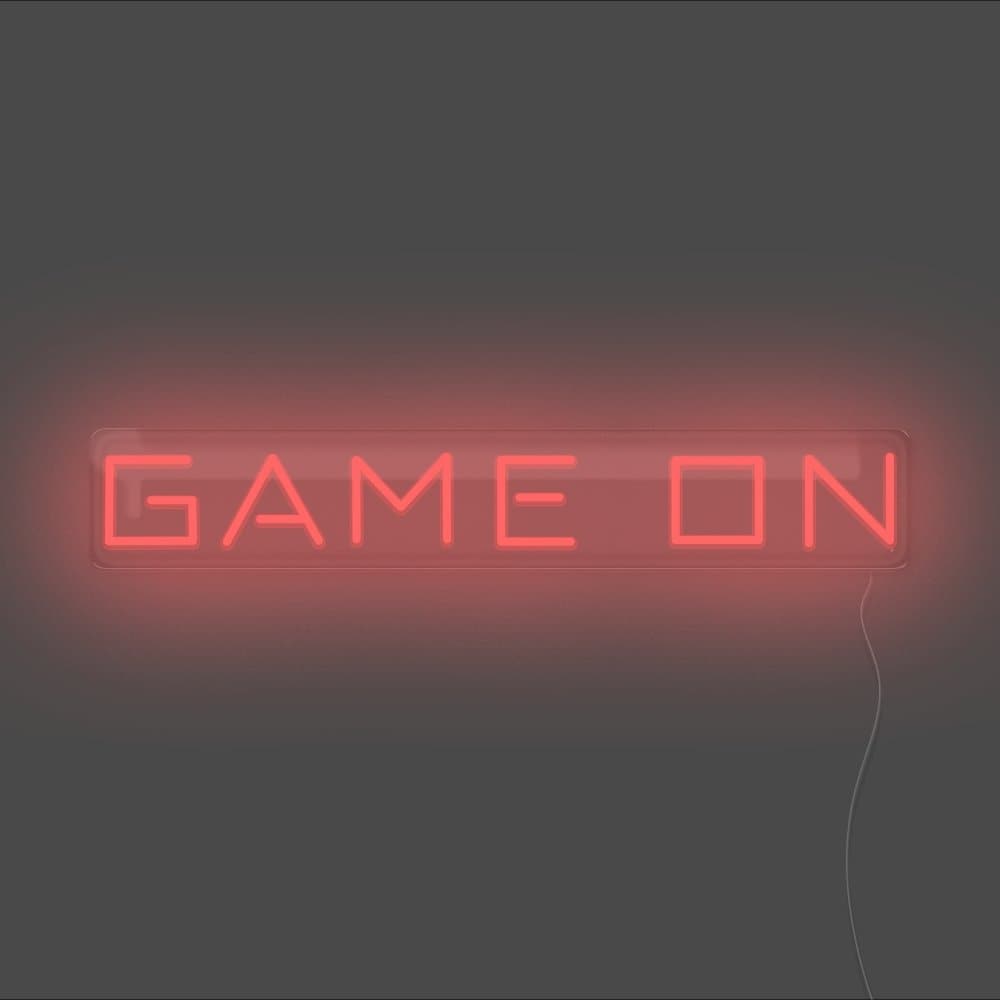 Game On Neon Sign - Unrivaled Neon - Red #color_red