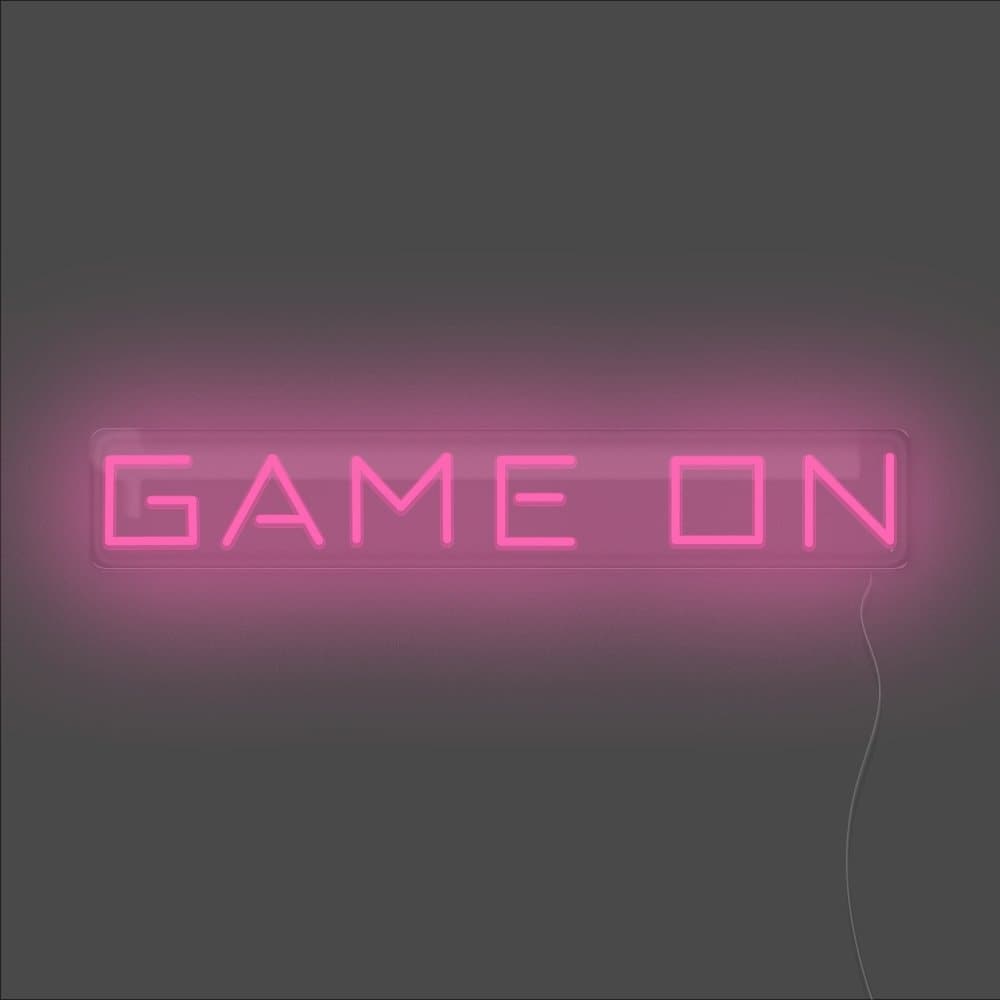 Game On Neon Sign - Unrivaled Neon - Pink #color_pink