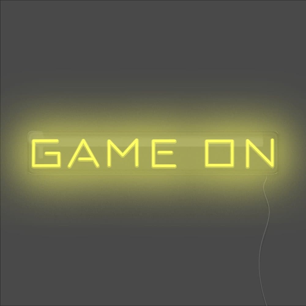 Game On Neon Sign - Unrivaled Neon - Yellow #color_yellow